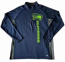 Seattle Seahawks NFL 1/4 Zip Pullover Men’s XL