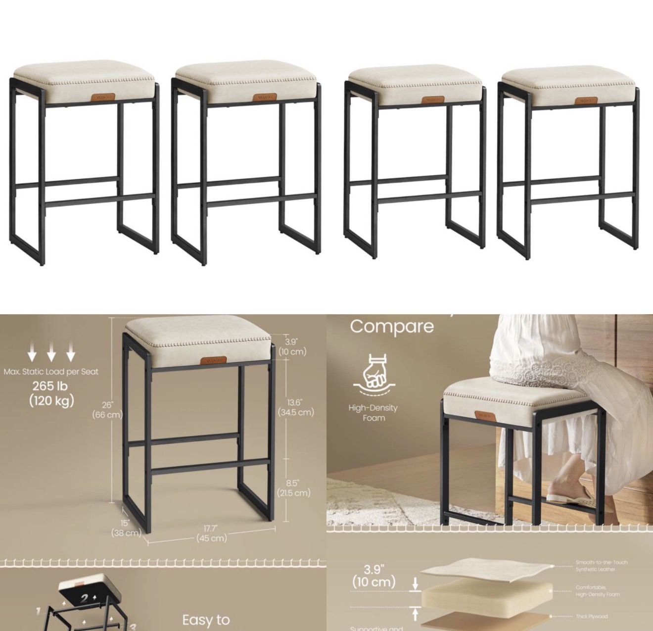 Bar Stools ( Set Of 4)