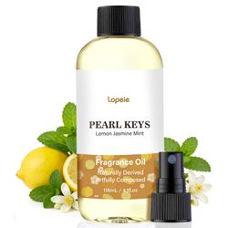 Lopeie Ritzy Luxury Hotel Diffuser Oil – Lemon Jasmine Mint for Ultrasonic & Waterless Diffusers – Long-Lasting Essential Oil, Air Freshener & Room Sp