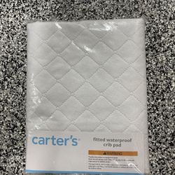 Carters Fitted Waterproof Crib Pad