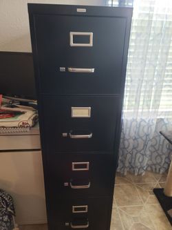 Large Filing Cabinet - Long Compartment - 4 ft. Tall - NO Lock or Key