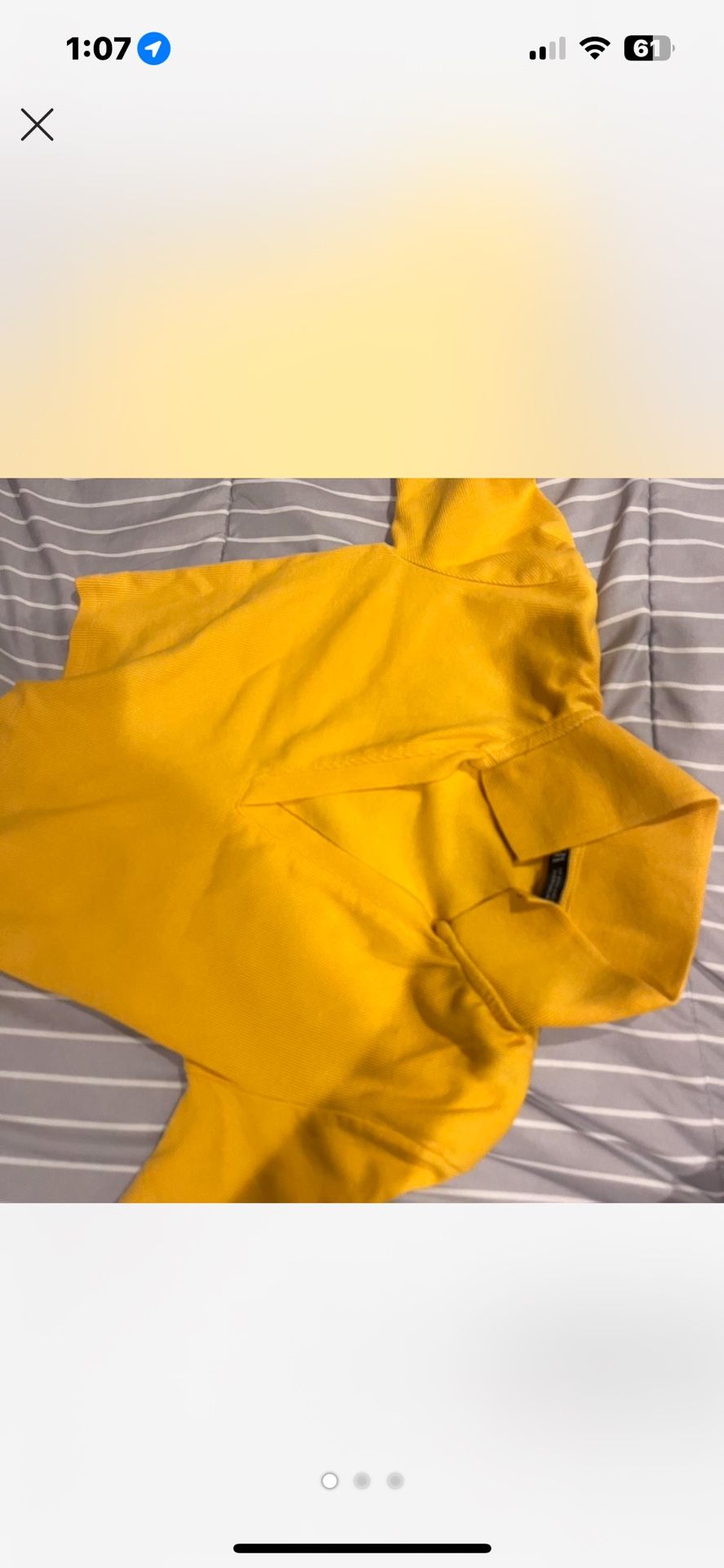 Orange Zara Crop top