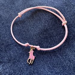 Ralph Lauren Pink Pony Charm Bracelet 