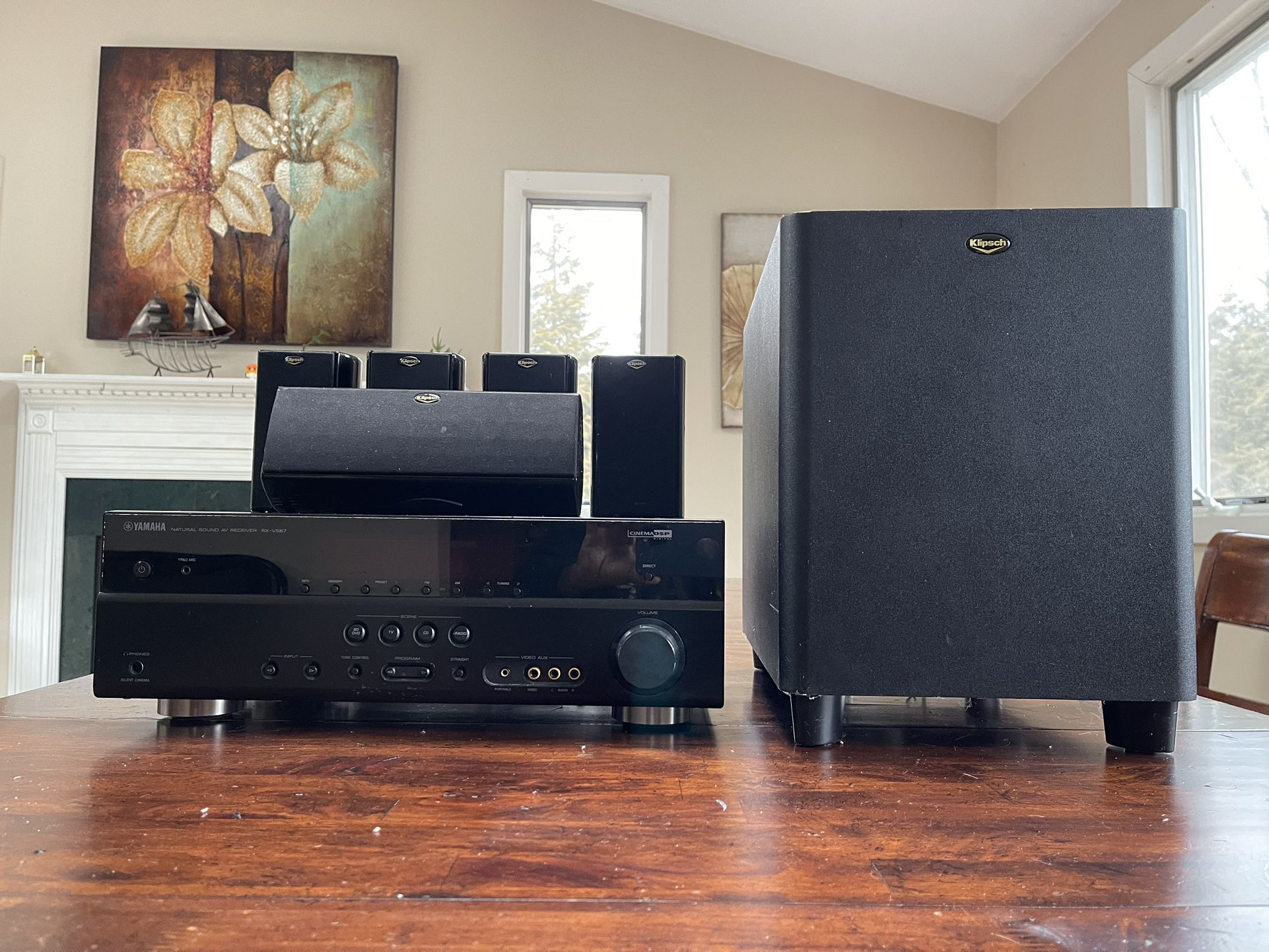Klipsch Home Theater System With Yamaha Receiver