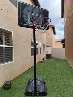 Portable Adjustable Basketball Hoop with Base
