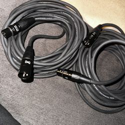 Hosa Technology Professional Mic Cables 20 Ft Each Cable
