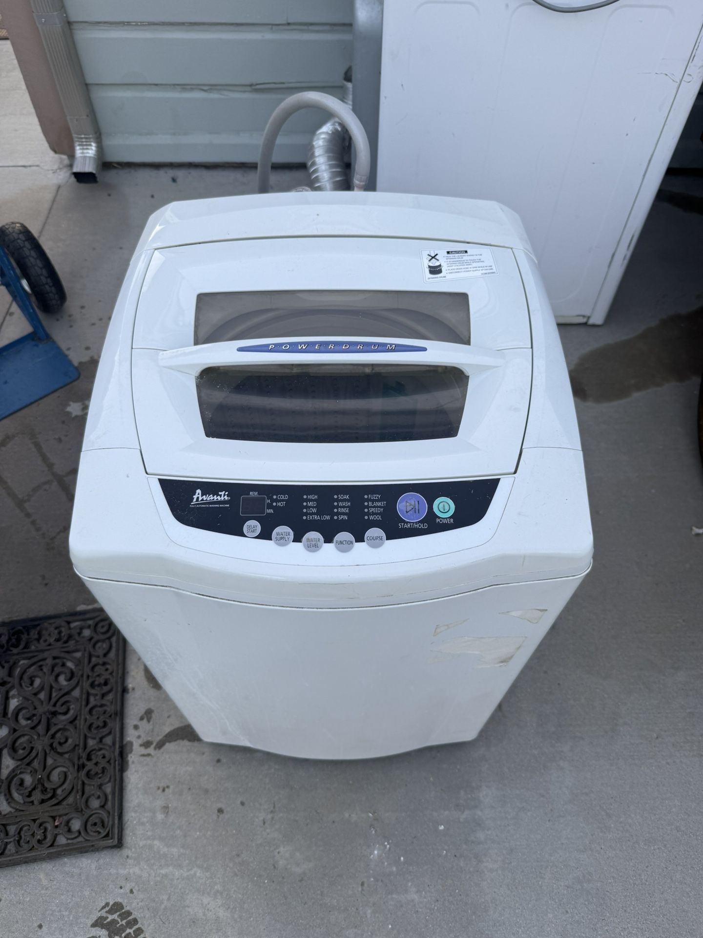 Avanti Washing Machine Clothes Washer Power Drum Works Perfectly Clean