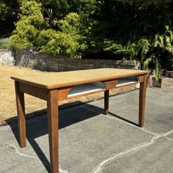 Antique School Desk (Refurbished/Maple 