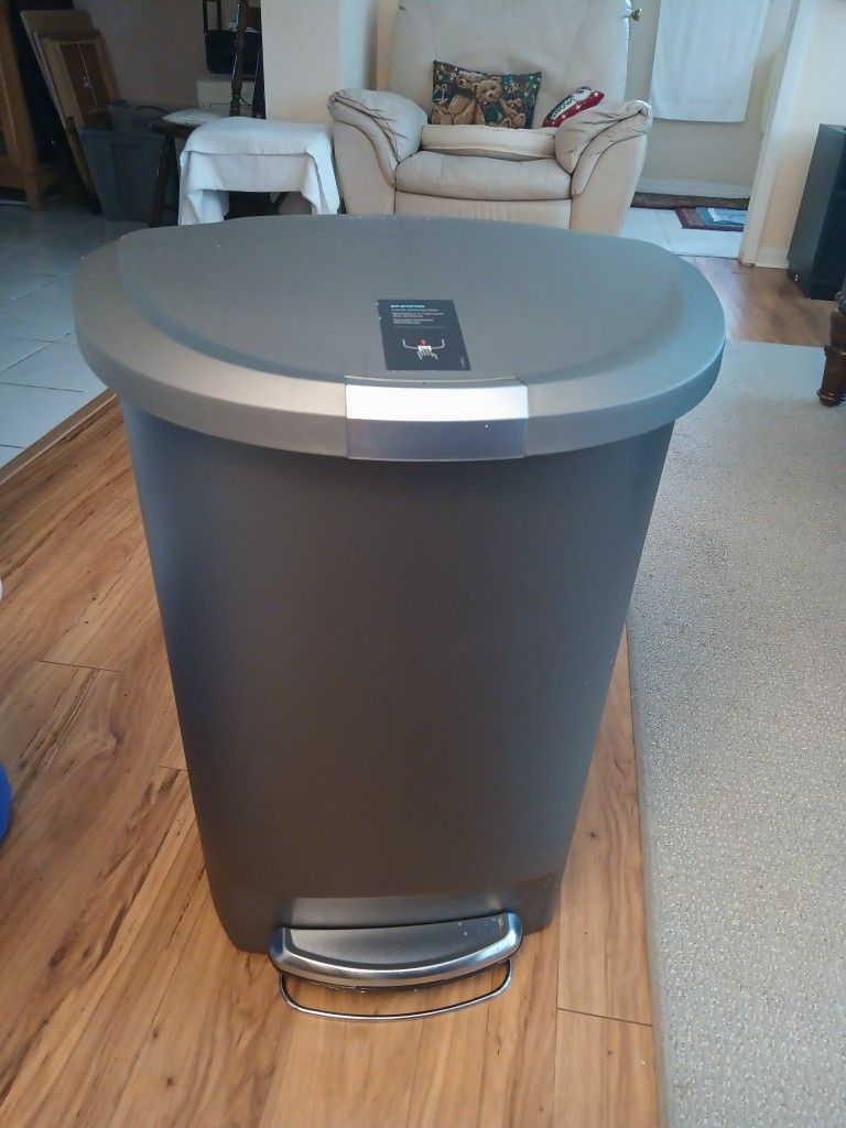 Simple Human Tall Kitchen Trash Can 13 Gallon