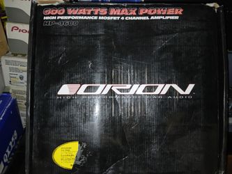 Orion Hcca 600.4 Amp Brand New 4ch Very Clean Sound And Very Strong  $250firm Price Pickup Only Serious Buyers Please Yes It Is Avaliable 