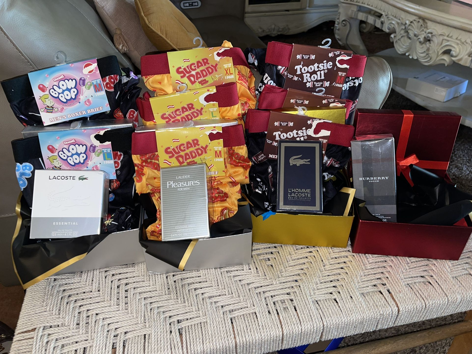 Mens Gift Set Comes With Authentic Cologne And A Pair Of Boxers