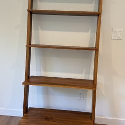 Large Mid Century Modern Pisa ladder shelf from Room and Board
