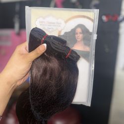 ✨ 14” Human Hair Clip-In Extensions ✨