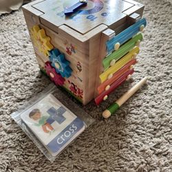 Wooden Activity Cube