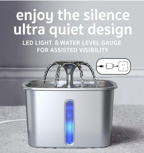 Stainless Steel Cat Water Fountain β²οΈ π