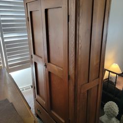 Shaker Style Armoire Closet. Wardrobe