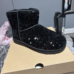 Classic Mini Sequin Ugg Boots Size 10 Women 