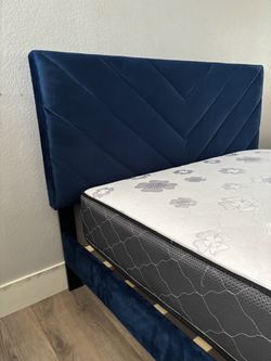 Full size bed frame with mattress