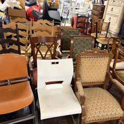 Different type of chairs for the holiday