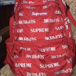 Supreme 3m Reflective Red Backpack