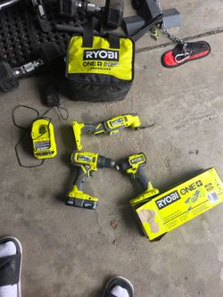 Ryobi set. Minimal use