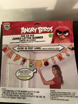 Angry Birds Birthday Banner
