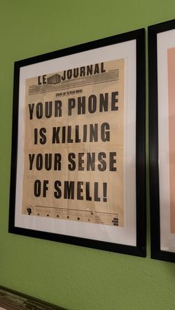 Framed Newspaper Style Novelty Print