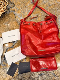 Beautiful Brahmin bag and wallet