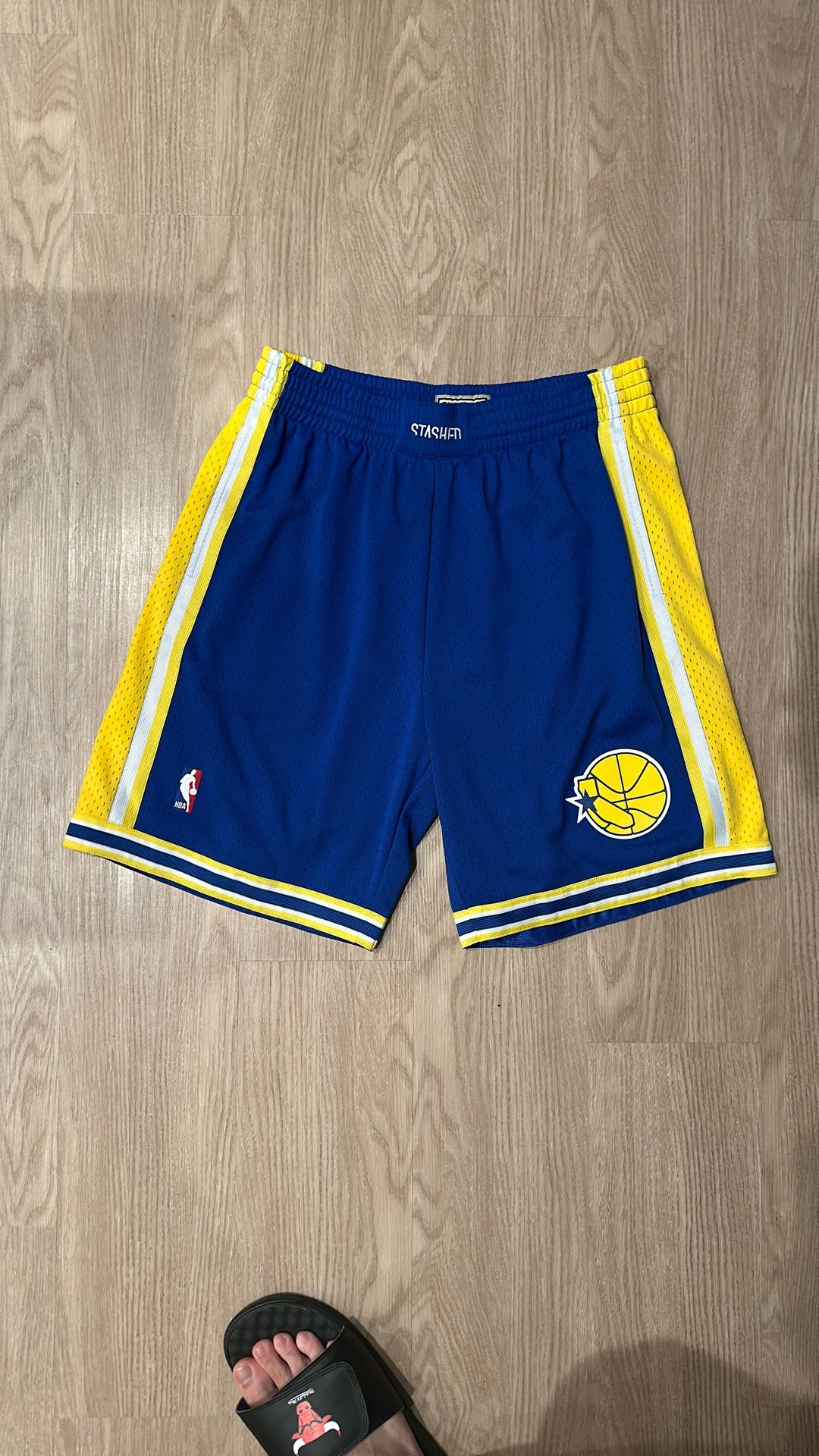Size Large - Mitchell And Ness Authentic NBA Basketball Shorts Golden State Warriors New Era Supreme