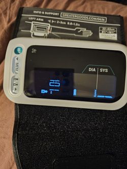 Greater Goods Bluetooth Blood Pressure Monitor with Automatic Upper Arm Cuff, App-Enabled for iOS and Android