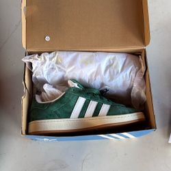 Green Adidas Campus NEW