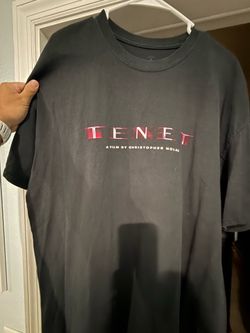 Tenet x Cactus Jack Travis Scott T-shirt Size Large Black Christopher Nolan New