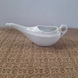 VINTAGE ANTIQUE GERMAN MEDICAL EQUIPMENT - CERAMIC INVALID/CHILD'S FEEDER