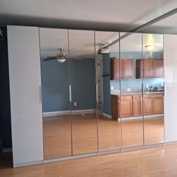 4 Ikea Mirror Doors Only