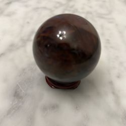 Fire Quartz Sphere W/stand