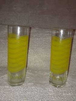 Two Bacardi glasses