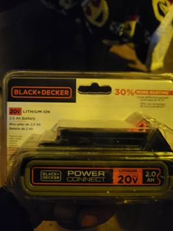 Black + Decker 20V Lithium-Ion Battery