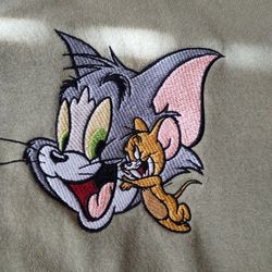 Tom And Jerry Hooded Sweatshirt - Large