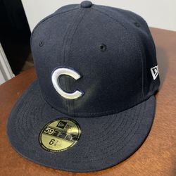 Chicago Cubs Navy/White Logo New Era 59FIFTY Fitted Hat