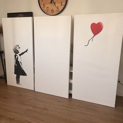 Girl With Balloon By Banksy Wall Art