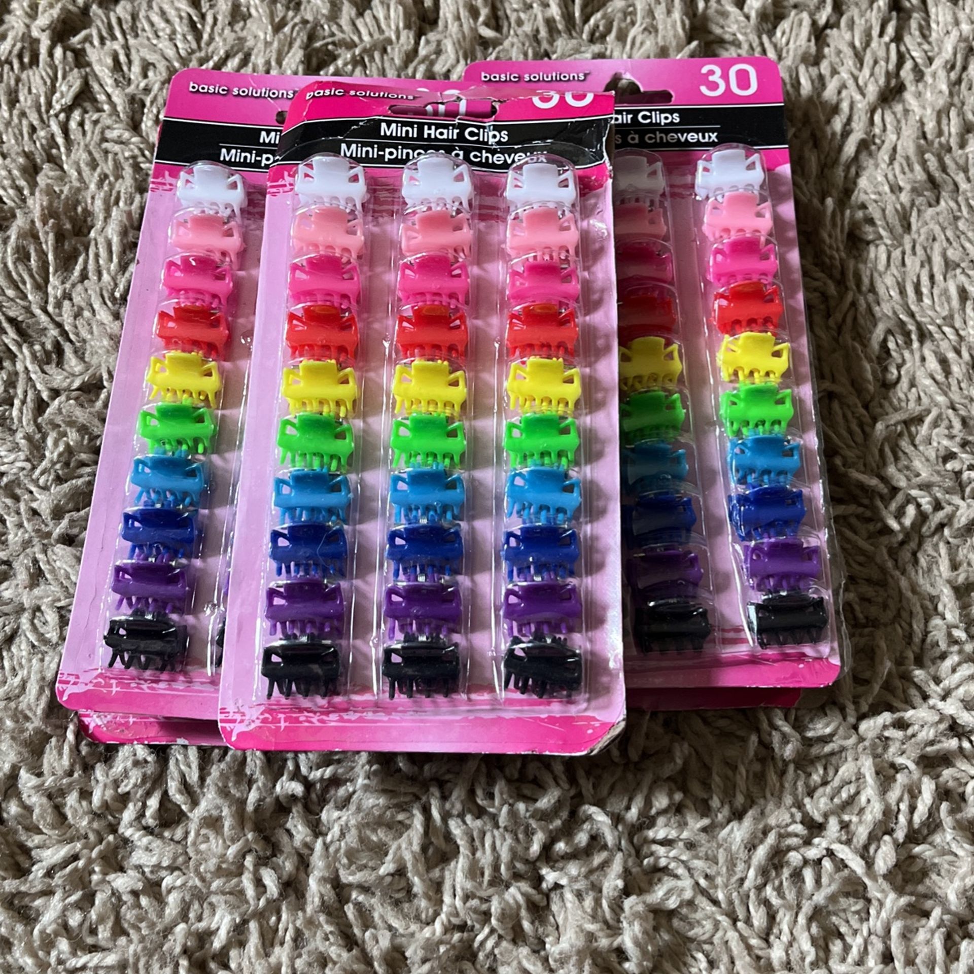 5 Pack Multicolored Mini Clips!