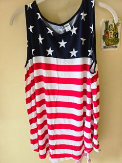 XL  Old Navy "Luxe" American Flag tank top
