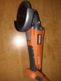 Ridgid 18-volt brushless angle grinder 10,000 RPMs