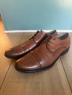 Rieker Leather Cap Toe Dress Shoes - Men's Size 11 - Imported Euro Style