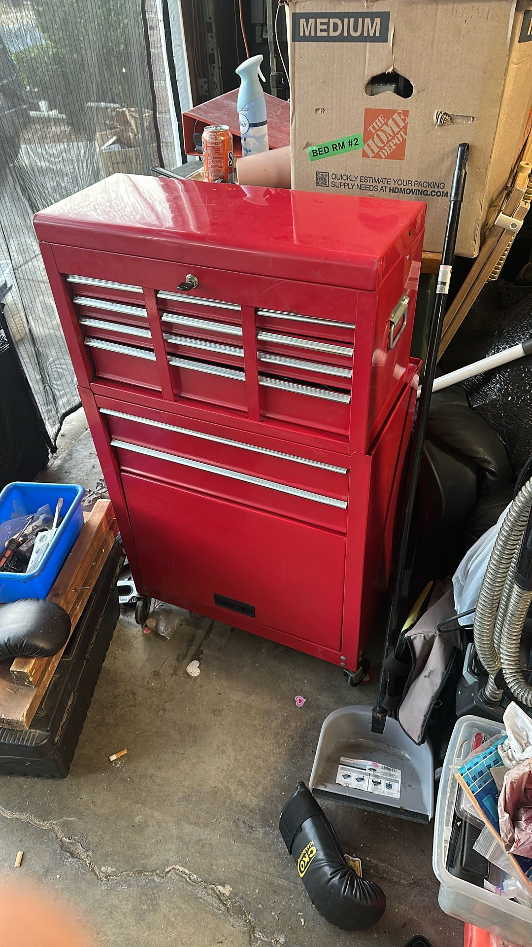 Rolling Tool Chest Removable Toolbox And Comes With Key