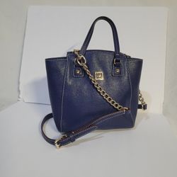 Dooney & Bourke Navy Blue Safiano Leather Bag