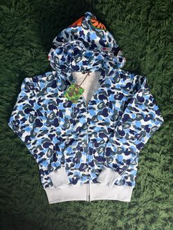 Blue Bape Zip Up