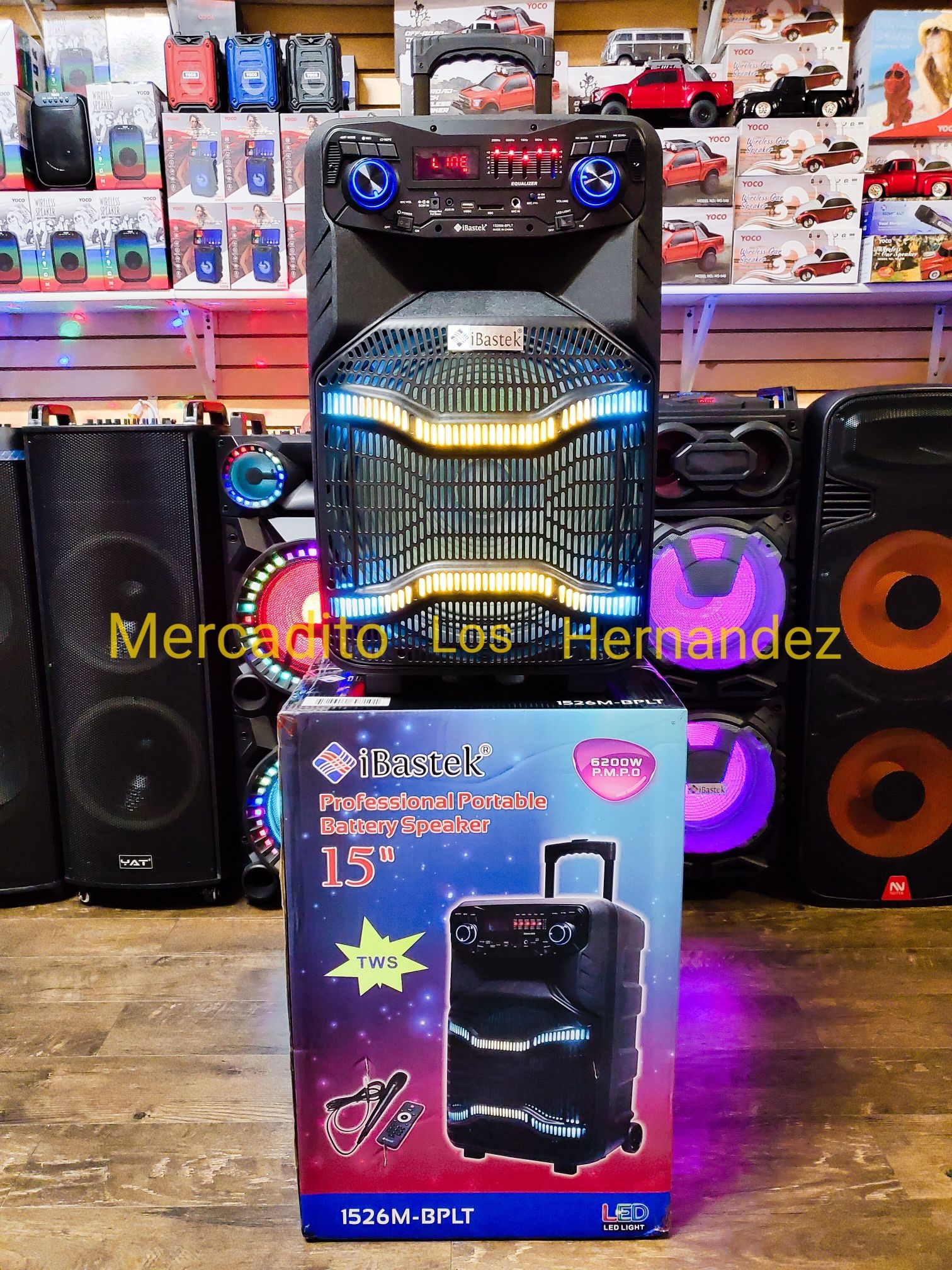 Karaoke Bluetooth Speaker ❗️15" Woofer - New 2026 Version - SUPER PRICE 💥HD AUDIO - Long 🔋 - 6200w