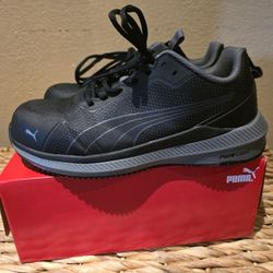 Puma Steel Toe Slide Black Low Shoes