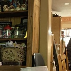 Vintage Tall Wooden Shelfs